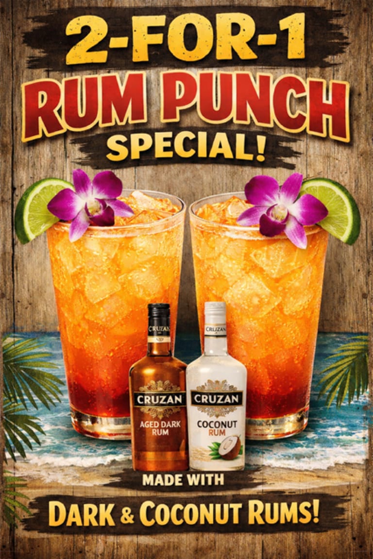 2-for-1 Rum Punch