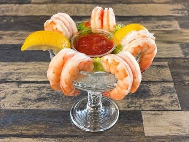 Shrimp cocktail.