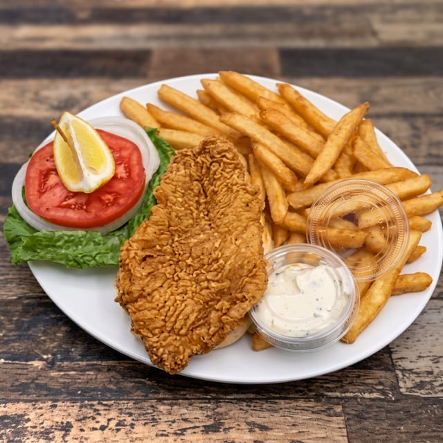 Grouper Fillet Sandwich.